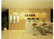 前臺接待臺和形象墻如何裝飾，德軒點亮您的企業(yè)文化