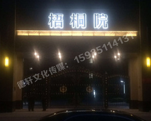 梧桐院背發(fā)光字